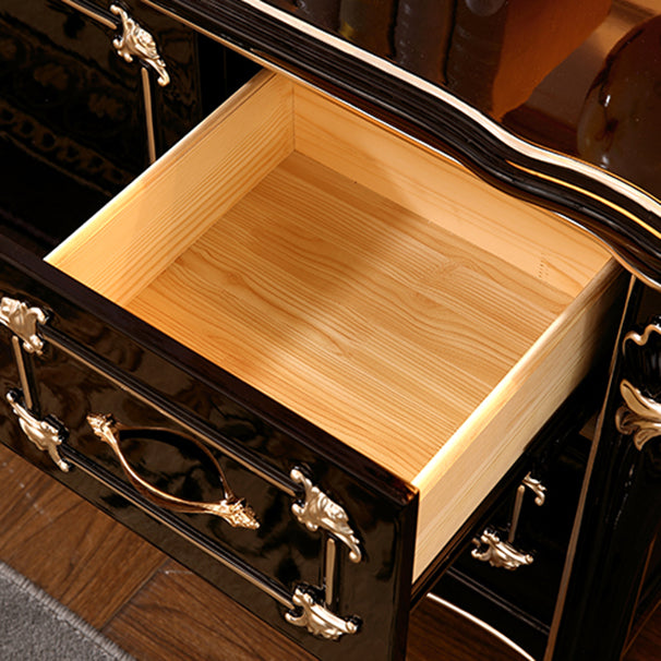 Glam Style Sideboard Wood Sideboard with Door and Drawer for Living Room Clearhalo 'buffet_sideboard' 'Buffets & Sideboards' 'furn' 'furn_buffet_sideboard' 'Furniture' 'Kitchen & Dining Furniture' 5304503