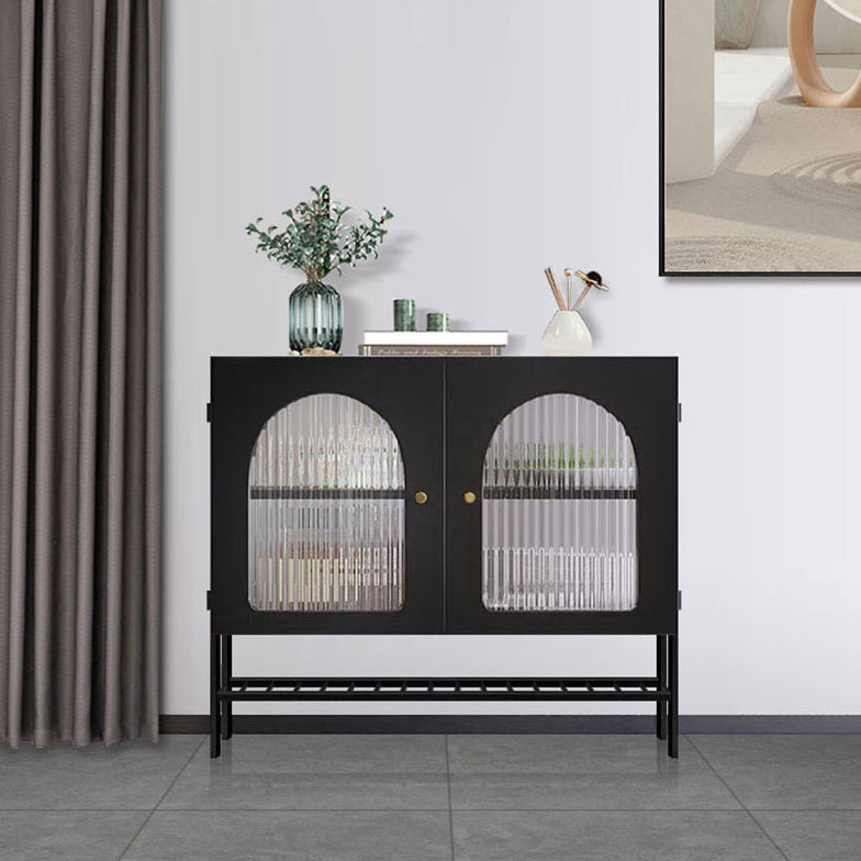 Server in ferro di ferro porte di vetro server di stile moderno per soggiorno per soggiorno