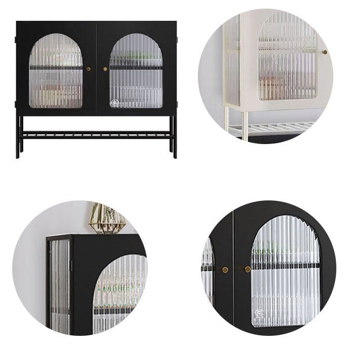 Server in ferro di ferro porte di vetro server di stile moderno per soggiorno per soggiorno