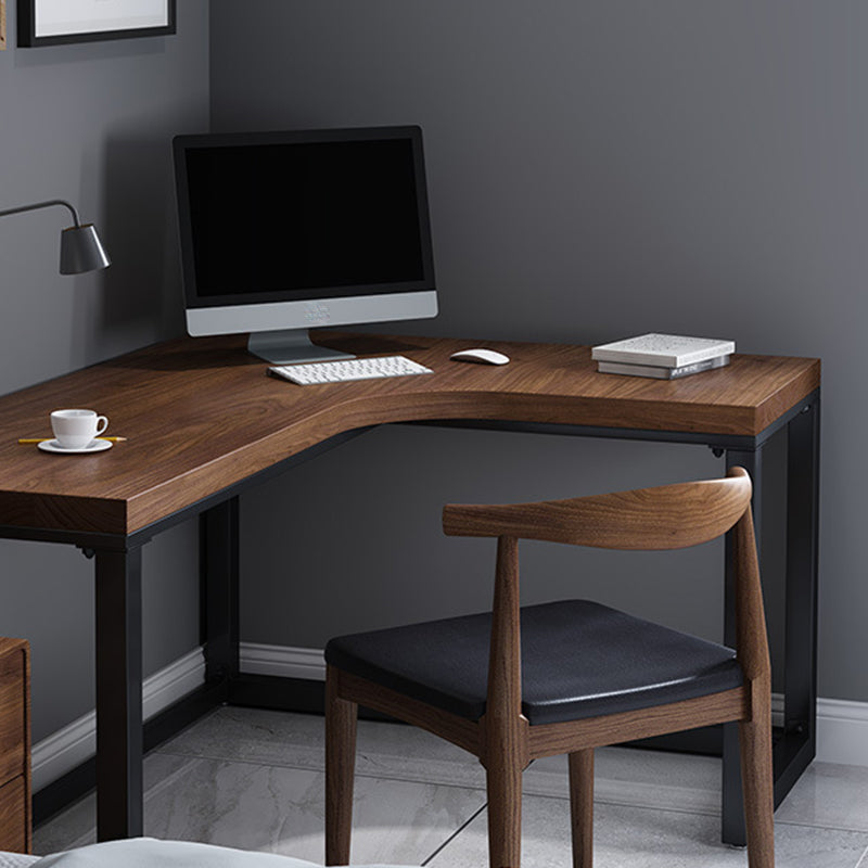 Solid Wood Writing Desk Industrial L-Shaped Task Desk for Home Office Clearhalo 'furn' 'furn_office_desk' 'Furniture' 'Office Desks' 'Office Furniture' 'office_desk' 5304752