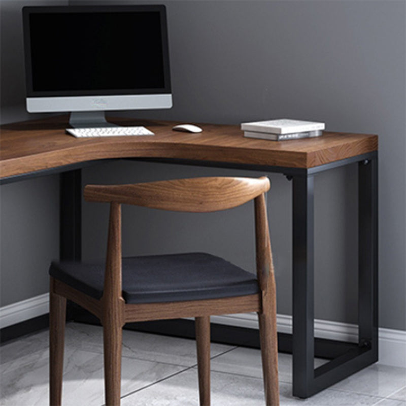 Solid Wood Writing Desk Industrial L-Shaped Task Desk for Home Office Clearhalo 'furn' 'furn_office_desk' 'Furniture' 'Office Desks' 'Office Furniture' 'office_desk' 5304755