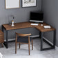 Solid Wood Writing Desk Industrial L-Shaped Task Desk for Home Office Clearhalo 'furn' 'furn_office_desk' 'Furniture' 'Office Desks' 'Office Furniture' 'office_desk' 5304758