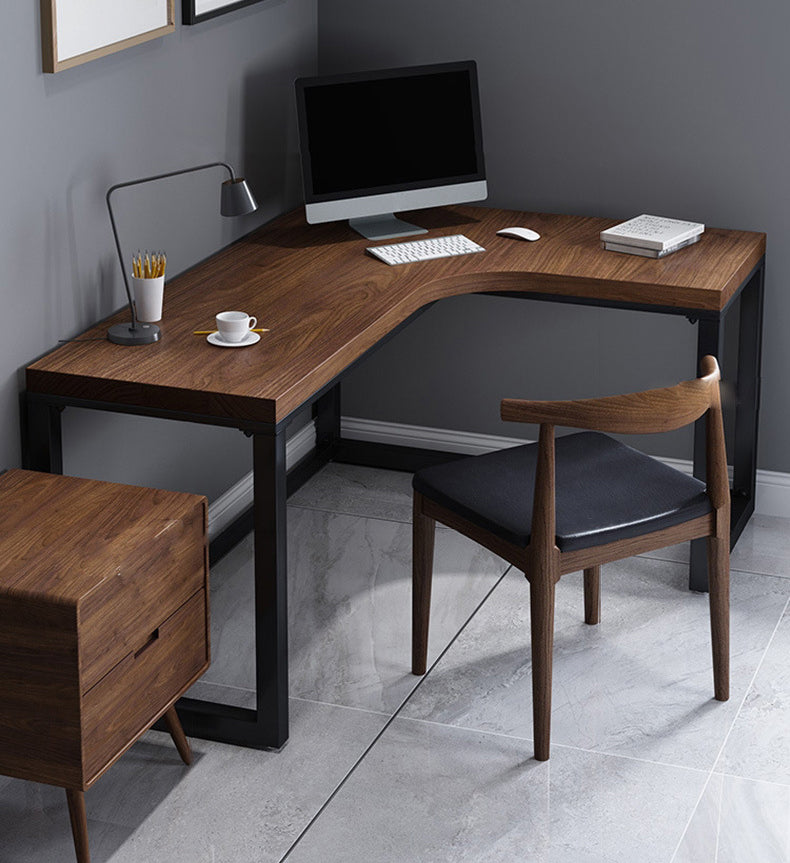 Solid Wood Writing Desk Industrial L-Shaped Task Desk for Home Office Clearhalo 'furn' 'furn_office_desk' 'Furniture' 'Office Desks' 'Office Furniture' 'office_desk' 5304759