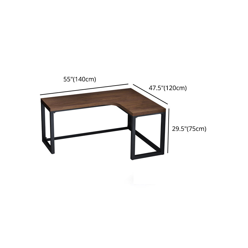Solid Wood Writing Desk Industrial L-Shaped Task Desk for Home Office Clearhalo 'furn' 'furn_office_desk' 'Furniture' 'Office Desks' 'Office Furniture' 'office_desk' 5304760