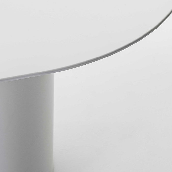 楕円形のライティングデスクソリッドウッドコンテンポラリースタイルミーティングオフィスデスク