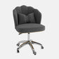 Metal Base Contemporary Office Chair Velvet Parsons Computer Desk Chair Dark Gray Sponge Silver Clearhalo 'furn' 'furn_office_chair' 'Furniture' 'Office Chairs' 'Office Furniture' 'office_chair' 5304792