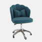 Metal Base Contemporary Office Chair Velvet Parsons Computer Desk Chair Blue Sponge Silver Clearhalo 'furn' 'furn_office_chair' 'Furniture' 'Office Chairs' 'Office Furniture' 'office_chair' 5304797