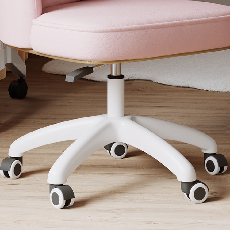 Metal Base Contemporary Office Chair Velvet Parsons Computer Desk Chair Clearhalo 'furn' 'furn_office_chair' 'Furniture' 'Office Chairs' 'Office Furniture' 'office_chair' 5304798