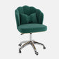 Metal Base Contemporary Office Chair Velvet Parsons Computer Desk Chair Green Sponge Silver Clearhalo 'furn' 'furn_office_chair' 'Furniture' 'Office Chairs' 'Office Furniture' 'office_chair' 5304803