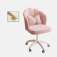 Metal Base Contemporary Office Chair Velvet Parsons Computer Desk Chair Pink Latex White Clearhalo 'furn' 'furn_office_chair' 'Furniture' 'Office Chairs' 'Office Furniture' 'office_chair' 5304806