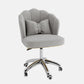Metal Base Contemporary Office Chair Velvet Parsons Computer Desk Chair Light Gray Sponge Silver Clearhalo 'furn' 'furn_office_chair' 'Furniture' 'Office Chairs' 'Office Furniture' 'office_chair' 5304807