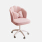 Metal Base Contemporary Office Chair Velvet Parsons Computer Desk Chair Pink Sponge White Clearhalo 'furn' 'furn_office_chair' 'Furniture' 'Office Chairs' 'Office Furniture' 'office_chair' 5304813