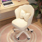 Modern Ergonomic Swivel Office Chair Home Office Armless Chair with Wheels