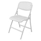 Folding Armless Conference Chair Iron Frame Plastic Back and Seat Chair