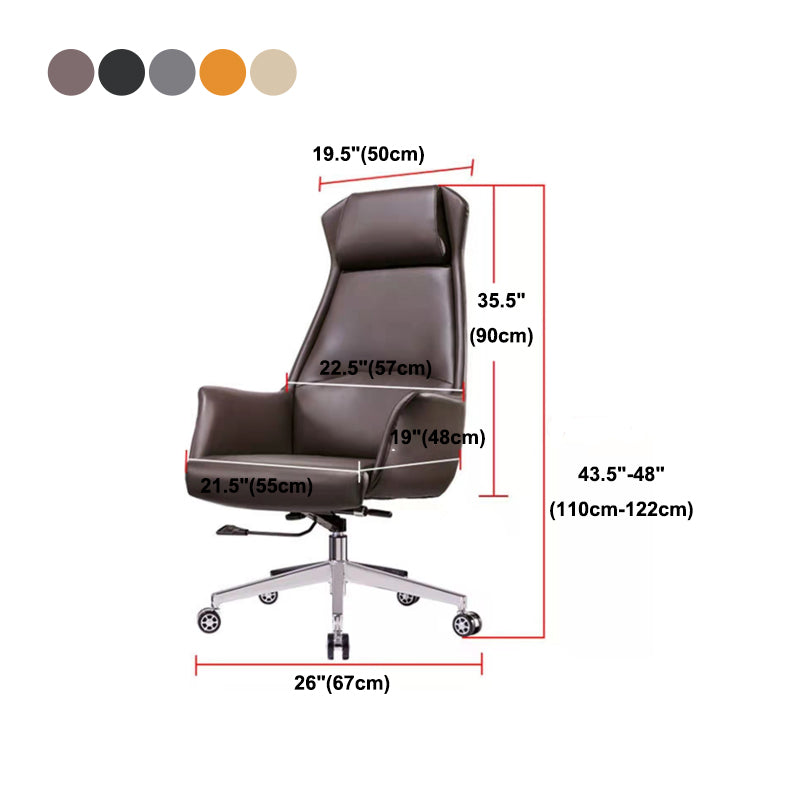 Chaise de bureau moderne High Back Ergonomic Desk Chaise avec roues