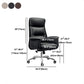 Executive Swivel Office Chair Moderner Kunstleder -Armstuhl mit Rädern