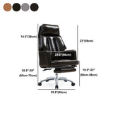 Metal Frame Contemporary Office Chair Executive Executive Ergonomic Computer Chair