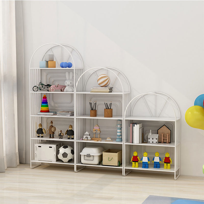 Bibliothèque de style contemporain en métal fermé étagère à l'arrière pour le bureau à domicile