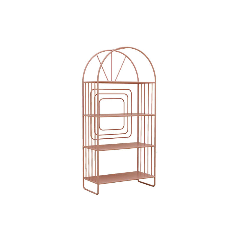 Bibliothèque de style contemporain en métal fermé étagère à l'arrière pour le bureau à domicile