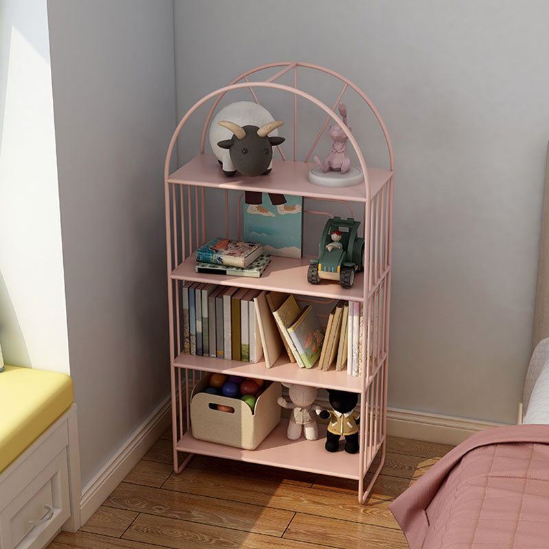 Bibliothèque de style contemporain en métal fermé étagère à l'arrière pour le bureau à domicile