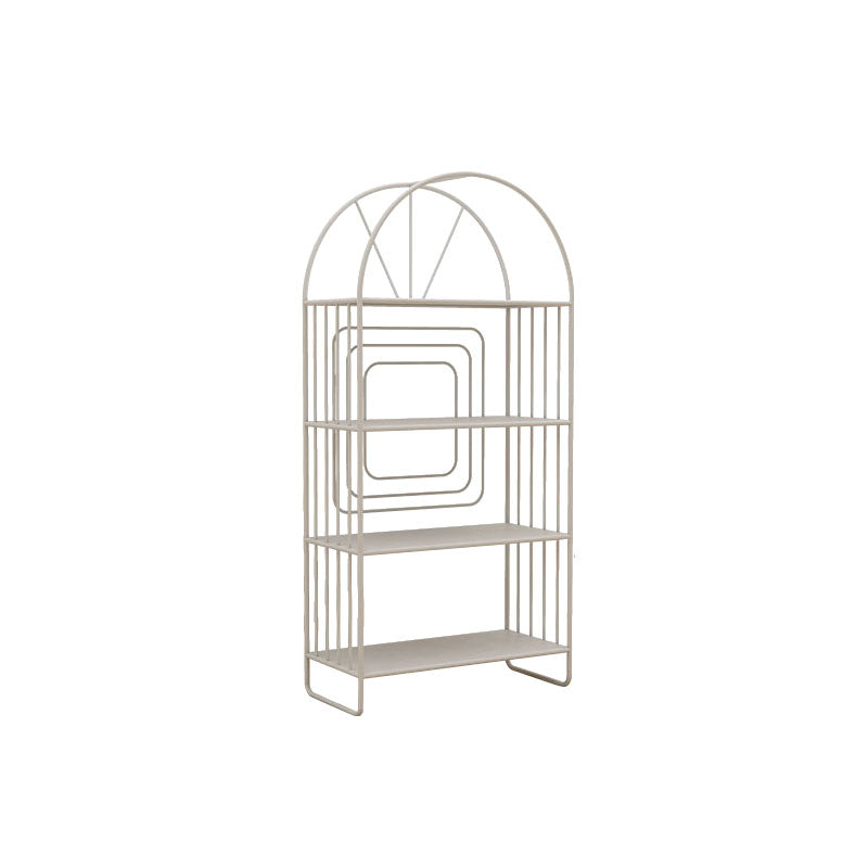 Bibliothèque de style contemporain en métal fermé étagère à l'arrière pour le bureau à domicile