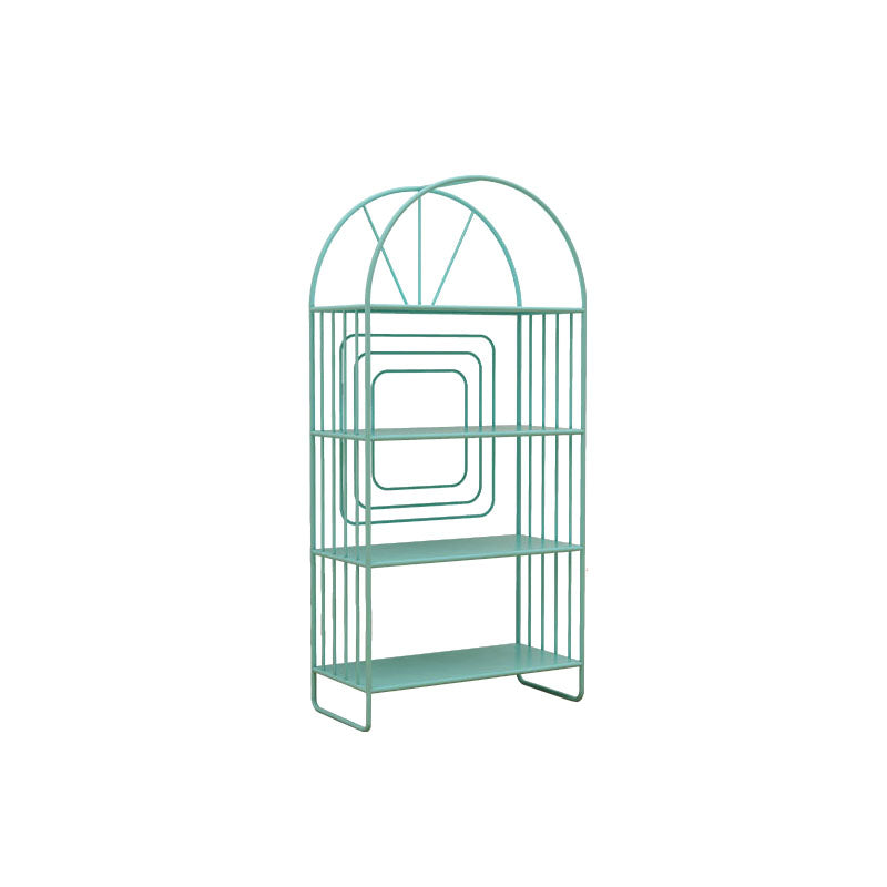 Bibliothèque de style contemporain en métal fermé étagère à l'arrière pour le bureau à domicile