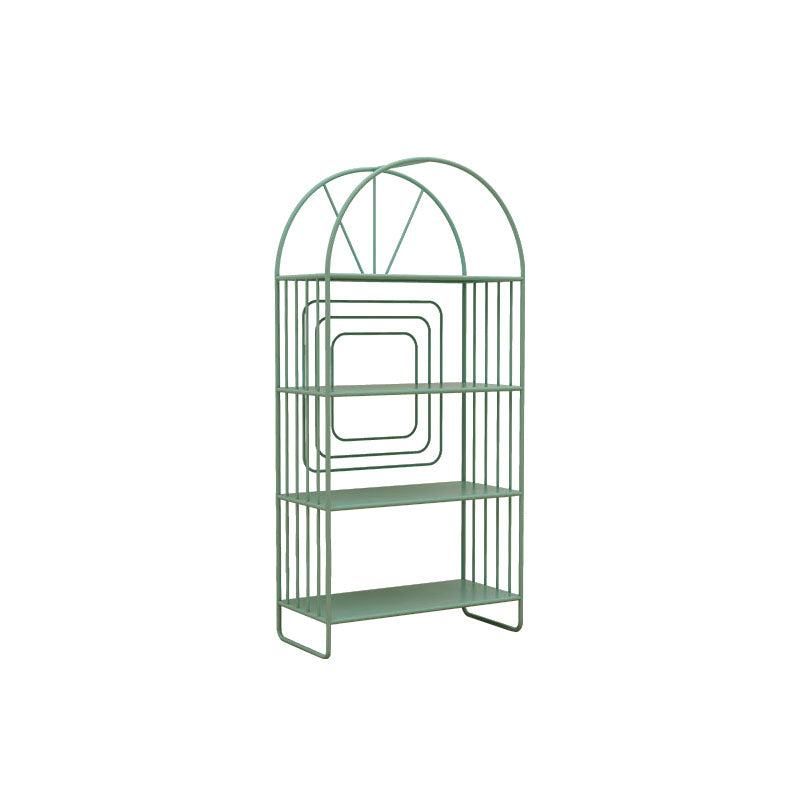 Bibliothèque de style contemporain en métal fermé étagère à l'arrière pour le bureau à domicile