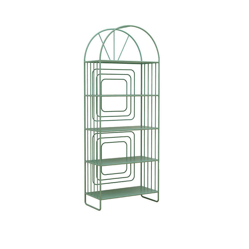 Bibliothèque de style contemporain en métal fermé étagère à l'arrière pour le bureau à domicile