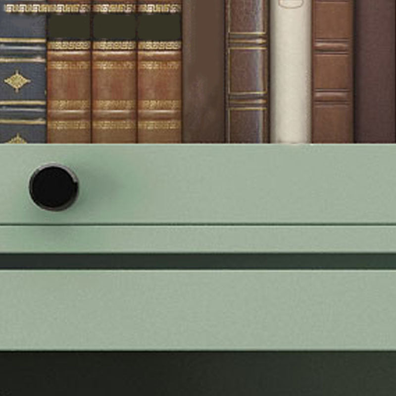 Estantería de estilo moderno de estantería cerrada con puerta de vidrio para la oficina en casa