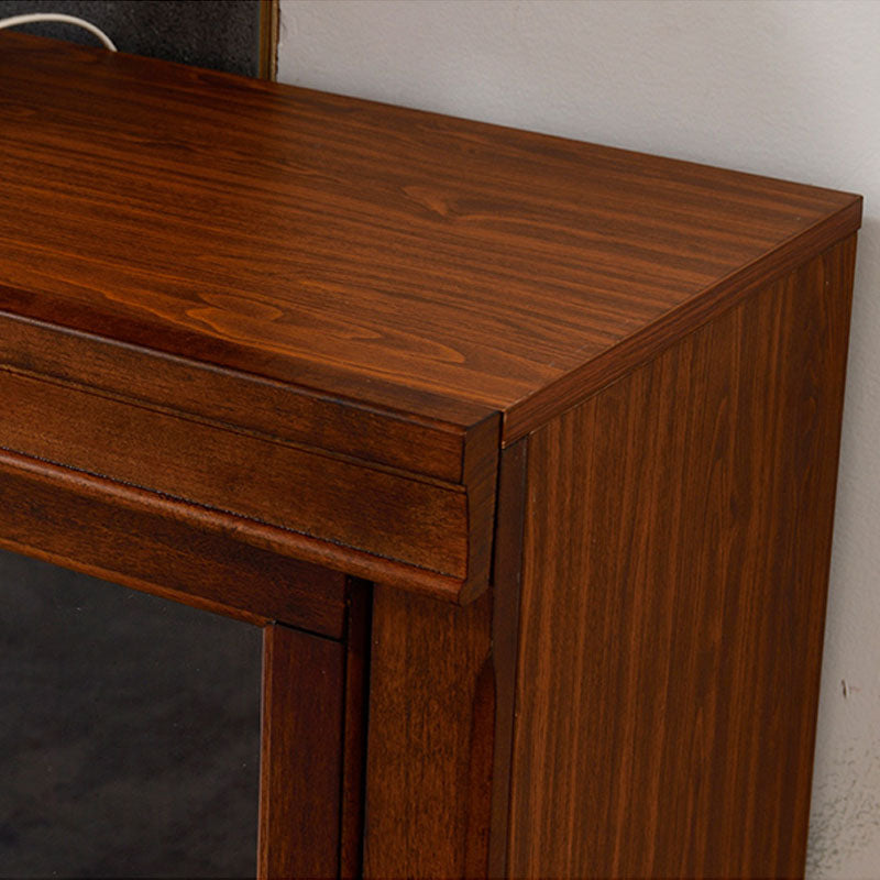 Estantería moderna de madera sólida de madera cerrada con puerta para la oficina en casa