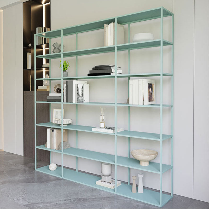 Open terug moderne stijl boekenkast metal boekenplank voor thuiskantoor