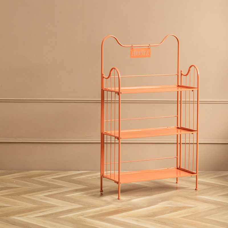 メタルモダンスタイルの本棚ホームオフィス用の本棚をオープンバックシェルフ