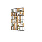 Modern Style Bookcase Metal Open Back Bookshelf for Office Use 63"L x 9.8"W x 94.5"H Clearhalo 'Bookcases' 'furn' 'furn_bookcases' 'Furniture' 'Office Furniture' 5305302
