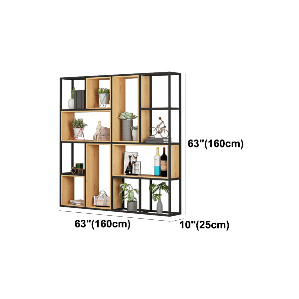 Modern Style Bookcase Metal Open Back Bookshelf for Office Use Clearhalo 'Bookcases' 'furn' 'furn_bookcases' 'Furniture' 'Office Furniture' 5305312