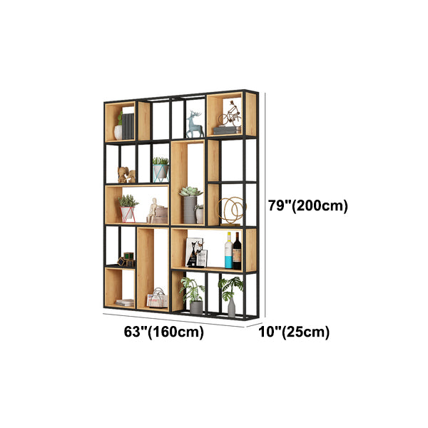 Modern Style Bookcase Metal Open Back Bookshelf for Office Use Clearhalo 'Bookcases' 'furn' 'furn_bookcases' 'Furniture' 'Office Furniture' 5305313