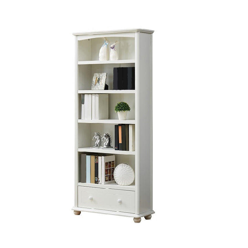 Modern Style Bookcase Engineer Wood Closed Back Bookshelf for Home Office 31.5"L x 11.8"W x 70.9"H 1 Clearhalo 'Bookcases' 'furn' 'furn_bookcases' 'Furniture' 'Office Furniture' 5305322