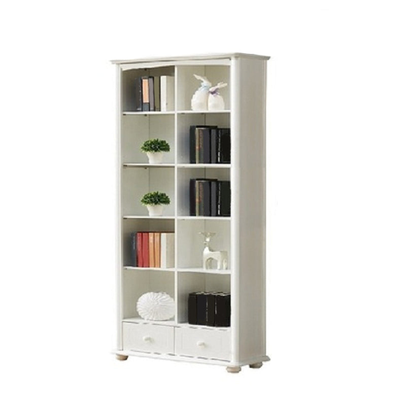 Modern Style Bookcase Engineer Wood Closed Back Bookshelf for Home Office 39"L x 12"W x 79"H 2 Clearhalo 'Bookcases' 'furn' 'furn_bookcases' 'Furniture' 'Office Furniture' 5305328