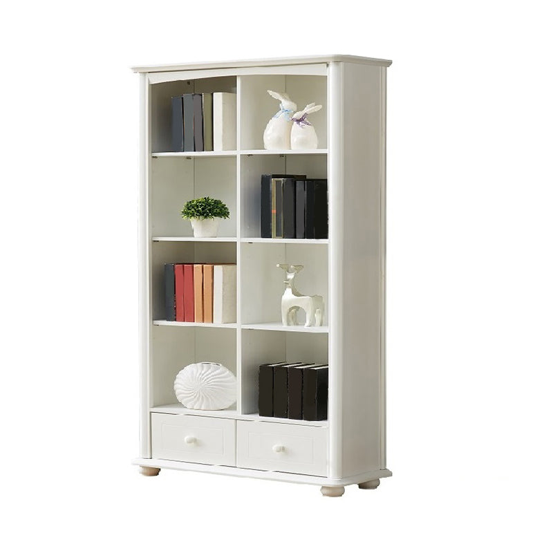 Modern Style Bookcase Engineer Wood Closed Back Bookshelf for Home Office 39.4"L x 11.8"W x 70.9"H 2 Clearhalo 'Bookcases' 'furn' 'furn_bookcases' 'Furniture' 'Office Furniture' 5305332