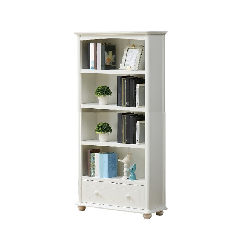 Modern Style Bookcase Engineer Wood Closed Back Bookshelf for Home Office 31.5"L x 11.8"W x 59.1"H 1 Clearhalo 'Bookcases' 'furn' 'furn_bookcases' 'Furniture' 'Office Furniture' 5305336