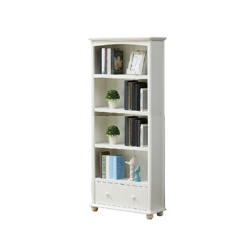 Modern Style Bookcase Engineer Wood Closed Back Bookshelf for Home Office 28"L x 12"W x 59"H 1 Clearhalo 'Bookcases' 'furn' 'furn_bookcases' 'Furniture' 'Office Furniture' 5305337