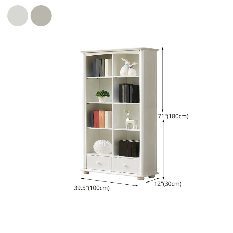 Modern Style Bookcase Engineer Wood Closed Back Bookshelf for Home Office Clearhalo 'Bookcases' 'furn' 'furn_bookcases' 'Furniture' 'Office Furniture' 5305347