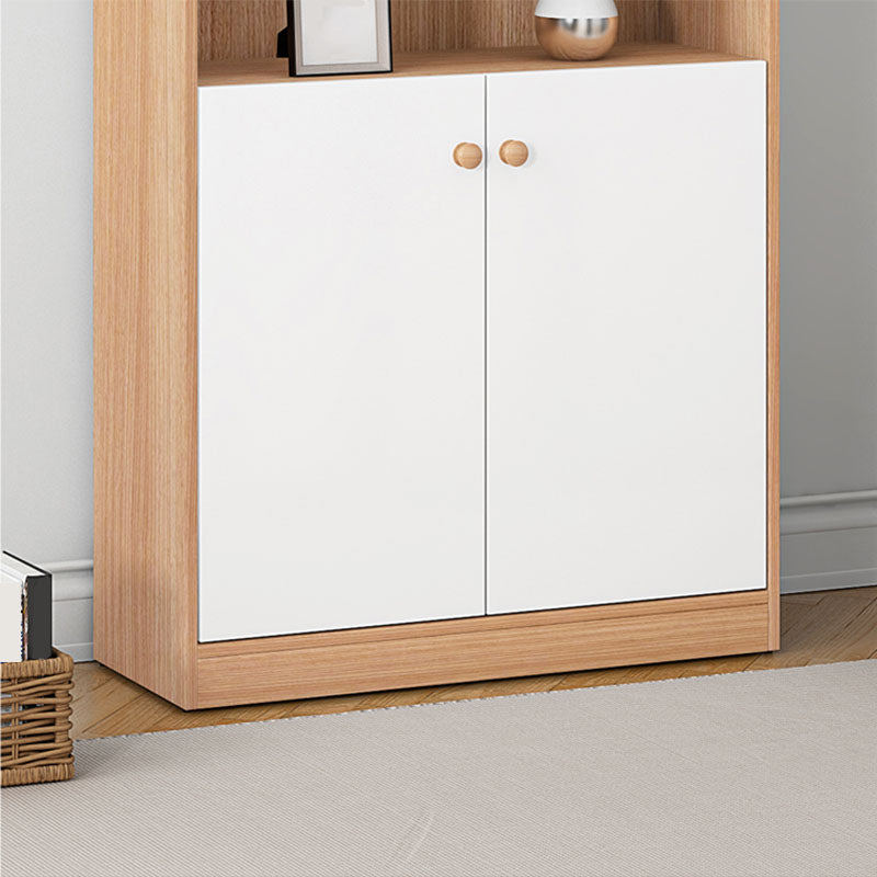 74.5 "H MODERNE BOEKAST WOOD Gesloten Backshelf met deur voor thuiskantoor