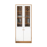 74.5 "H MODERNE BOEKAST WOOD Gesloten Backshelf met deur voor thuiskantoor
