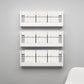 Modern Style Bookcase Wall Mounted Closed Back Bookshelf for Home Office
