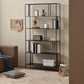 Zeitgenössischer Stilbuchregal Metal Open Back Bookshelpe für Home Office