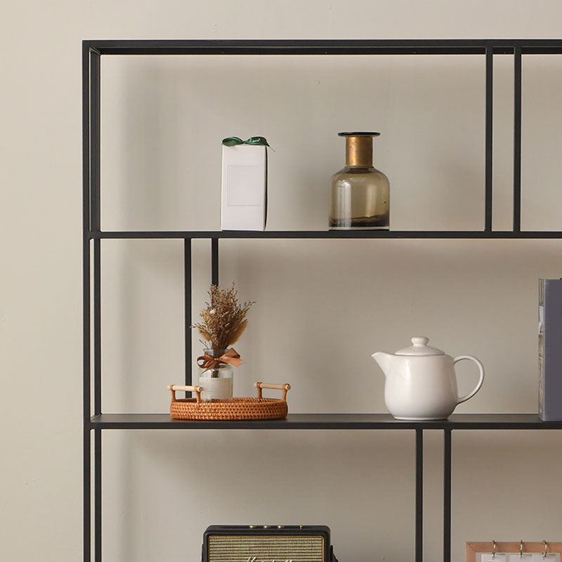 Zeitgenössischer Stilbuchregal Metal Open Back Bookshelpe für Home Office