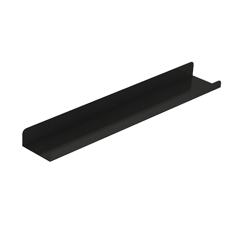 Industrial Shelf Bookcase Closed Back Bookcase for Home Office 35.4"L x 4.7"W x 1.6"H Black Clearhalo 'Bookcases' 'furn' 'furn_bookcases' 'Furniture' 'Office Furniture' 5305478