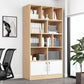 Modern Style Bookcase Engineer Wood Closed Back Bookshelf for Home