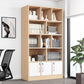 Modern Style Bookcase Engineer Wood Closed Back Bookshelf for Home