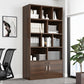 Modern Style Bookcase Engineer Wood Closed Back Bookshelf for Home